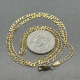 Estate 14K Y Gold 2.8mm 20” Figaro Chain