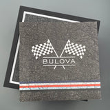Estate Bulova Racer Chronograph Quartz Black Dial Men's Watch (a) BOX ONLY