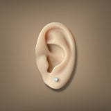 Estate 14K W Gold 0.28ctw Diamond Stud Earrings