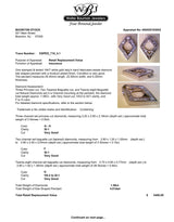 Estate 14K W Gold 1.59ctw Diamond Slide Pendant