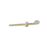 14K Y Gold 0.35ctw G/I1 Prong Set Diamond Cross