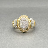 Estate John Hardy 18K Y Gold Diamond Cluster Ring