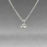 Estate 14K W Gold 0.34ct G/I1 Diamond Pendant