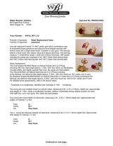 Estate 18K Y Gold 1.18ctw Ruby & 0.48ctw Diamond Stud Earrings