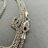 Estate 14K W Gold 2.1mm 18.75” Wheat Chain