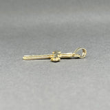 Estate 10K Y Gold 28.49mm Cross Pendant