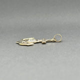 Estate 10K TT Gold 32.14mm Anchor Cross Pendant