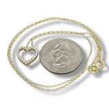 YGP Sterling 0.25ctw F-G/VS2 Lab Created Diamond Heart Pendant