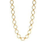 Brass YGP Cleopatra Grande Link Necklace 16"+2''