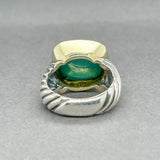 Estate David Yurman SS 14 6.46ct Turquoise Cocktail Ring
