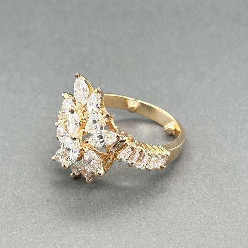 Estate 14K Y Gold 2.13ctw Diamond Cocktail Ring