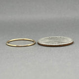 Estate 18K Y Gold 1.15mm Thin Ring