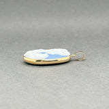 Estate 10K Y Gold Plastic Mother & Child Cameo Pendant