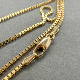 Estate 14K Y Gold 1.0mm 18.5” Box Chain