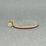 Estate 14K Y Gold 0.14ct H/SI2 Diamond Single Stud Earring