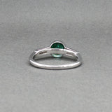 Estate Platinum 0.52ct Emerald & 0.16ctw Diamond Ring
