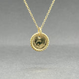 Estate David Yurman 18K Y Gold 0.01ctw Diamond Cable Collectibles X Pendant