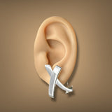 Estate Tiffany & Co SS Picasso Graffiti X Earrings