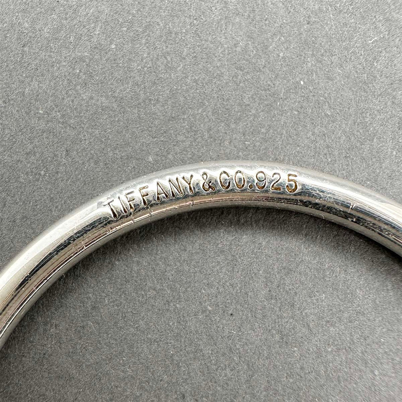 Estate Tiffany & Co. SS Oval Tag Key Ring