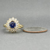 Estate 14K Y Gold 1.08ct Tanzanite & 0.91ctw Diamond Ring
