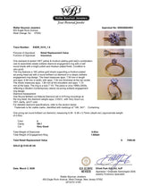 Estate 14K Y Gold 0.93ct F/VS1 Diamond Eng. Ring