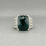 Estate David Yurman SS Onyx & Diamond Wheaton Ring