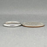 Estate 18K W Gold 2.63mm Ring