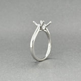 Estate 14K W Gold 4 Prong Eng. Mounting Ring