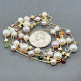 Estate Marco Bicego 18K Y Gold Paradise Pearl & Gemstone 36” Necklace