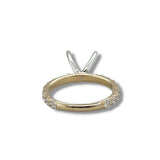 14K Y Gold 0.90ctw G/SI1 4 Prong Diamond Engagement Ring Mounting