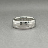 Estate Platinum 7.1mm Grooved Ring