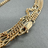 Estate 14K Y Gold 2.6mm 19.75” Figaro Chain