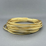 Estate 14K Y Gold Multistrand Bangle Bracelet