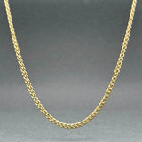 Estate 14K Y Gold 2.18mm 25” Curb Link Chain