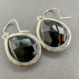 Estate Ippolita SS 19.60ctw Onyx Rock Candy Drop Earrings