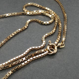 Estate 14K Y gold 1.43mm 20.25” Box Chain