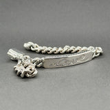 Estate David Yurman SS 0.20ctw Diamond Love Station Bracelet