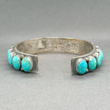Estate SS Turquoise Southwest Cuff Bracelet