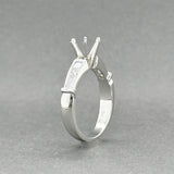 Estate 14K W Gold 0.52ctw Diamond Eng. Ring Semi-Mount