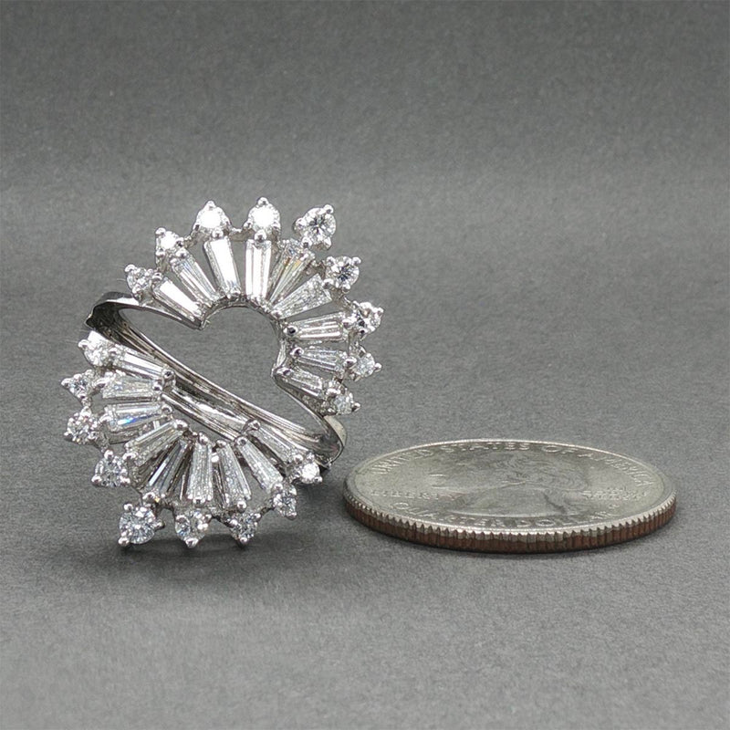 Estate 14K W Gold 1.17ctw Diamond Ring Enhancer