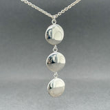 Estate Tiffany & Co. SS Triple Circle Drop Pendant