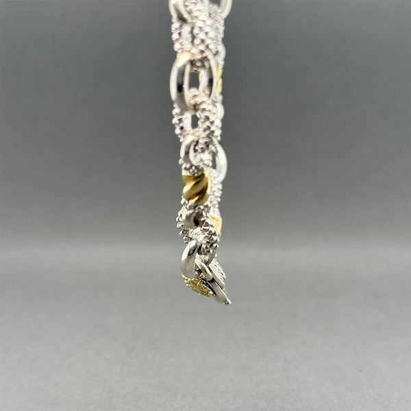 Estate Judith Ripka SS 18 0.04ctw Diamond Chain