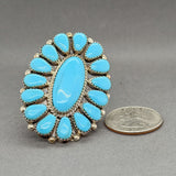 Estate SS Turquoise Cocktail Ring