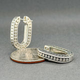 Estate John Hardy SS Dot Hoop Earrings