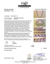 Estate 14K W Gold 2.75ctw H-I/I1-2 Diamond Tennis Necklace