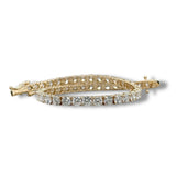 14K Y Gold 9.54ctw E/VS1 Lab-Created Diamond Tennis Bracelet