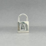 Estate Tiffany & Co. SS Initial A Lock Pendant