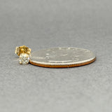 Estate 14K Y Gold 0.15ct K/SI1 Diamond Single Stud Earring