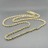 Estate 14K Y Gold 3.8mm 26” Rope Chain