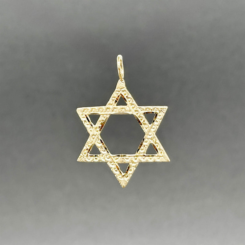 Estate 14K Y Gold Star of David Pendant